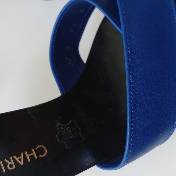 Charles Jourdan Paris Heels Leather Size 7.5 - Picture 4 of 4